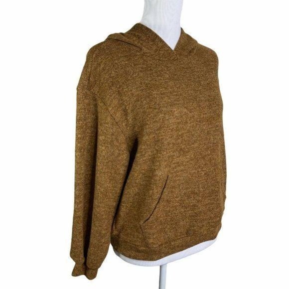 LUSH Brown Melange Long Sleeve Hooded Sweater - Picture 4 of 10